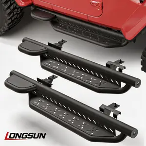 Running Boards for 2019 - 2025 Jeep Wrangler JL(2 DOORS ONLY), Two-Raised Step Design, Heavy-Duty Carbon Steel Nerf Bars, 2PCS, Automotive, Vehicle Accessories, Car Accessories tiktokshopspringglowup Truck