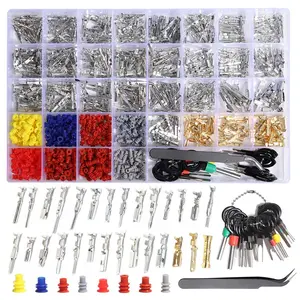 950pcs Male Female Connectors, Car Connector Accessories, Pin Crimp Terminal, 1-3.5mm, Automotive Wiring Components