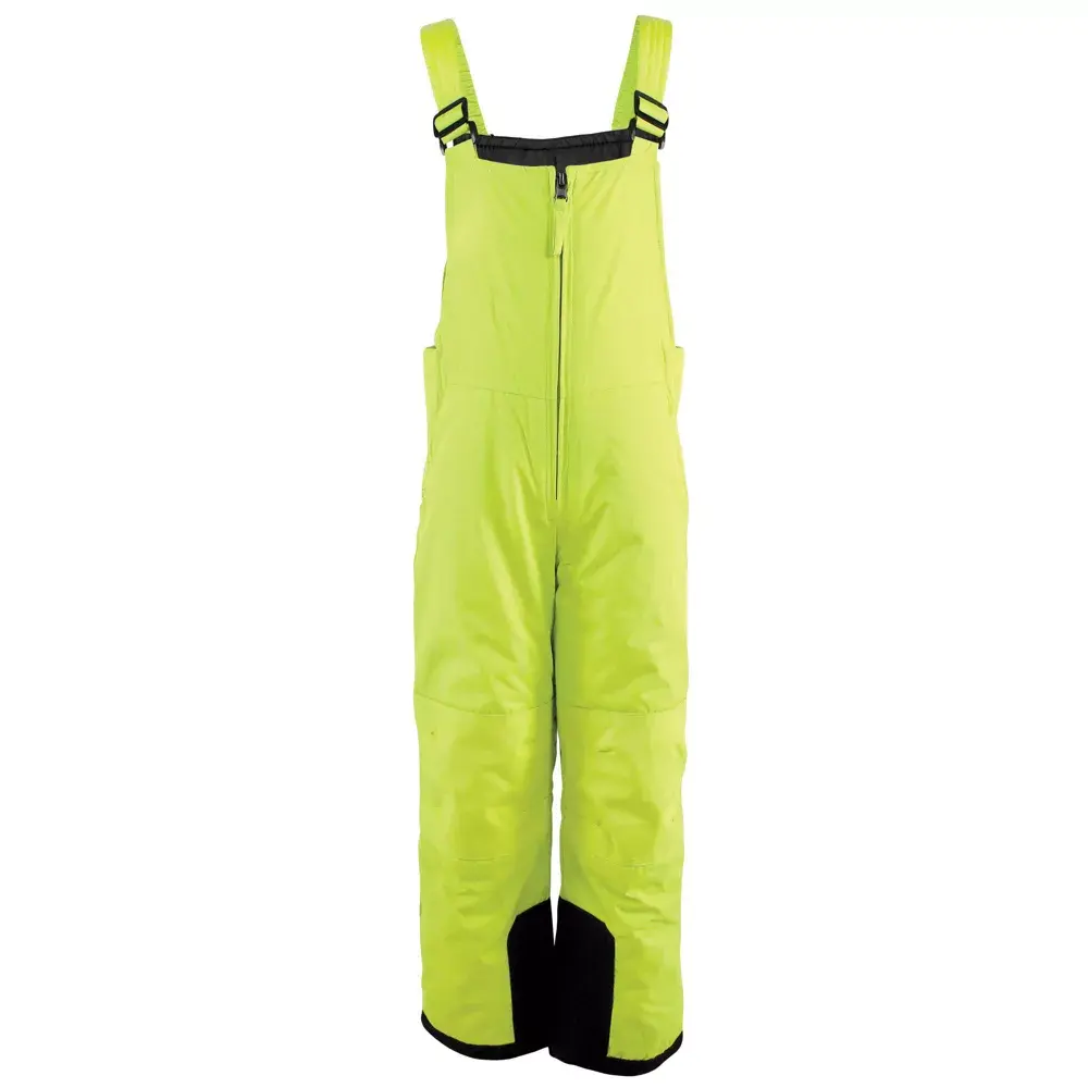 Hudson Baby Youth Snow Bib, Solid Polyester Pull-On with an Adjustable Strap and Reinforced Knees, Water Resistant