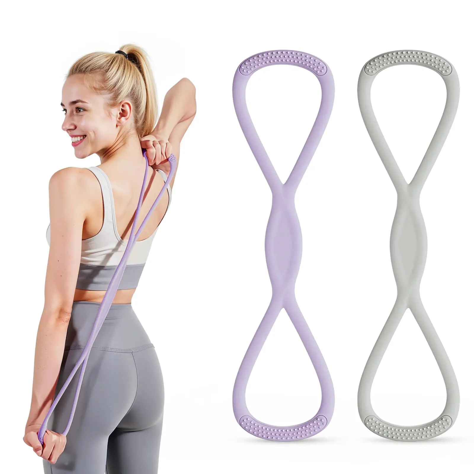 Figure 8 Resistance Band，Daily Movement & Flexibility，Yoga & Physical Therapy， elastic exercise bands for arms
