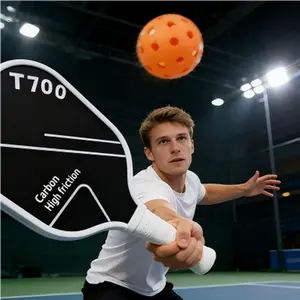 Phantom 2000 series, T700 carbon fiber Peak racket, white version, single pack. A set includes one white high-performance Peak racket, two Peak balls, and one Peak racket bag.