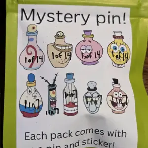 Mystery pin! shrinky dink pin