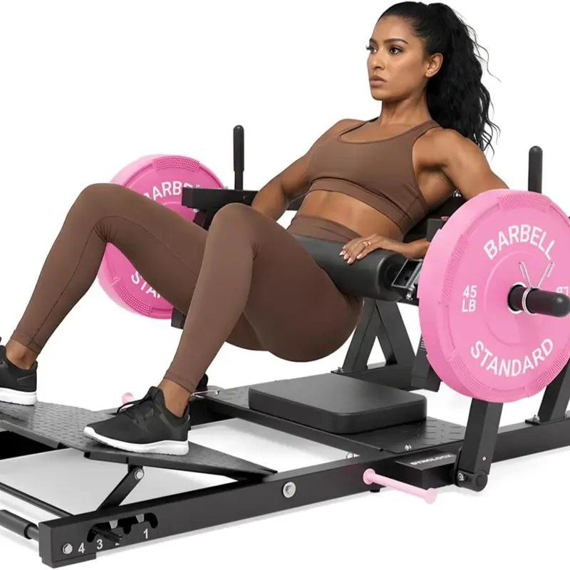 [2 packages shipping] HRTQ Hip Thrust Machine 800LBS Plate-Loaded Glute Trainer with Adjustable Footboard Home Gym Strength & Glute Training Equipment for Enhanced Comfort & Stability