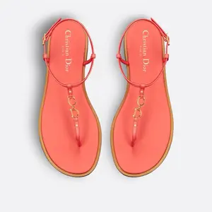 Christian Dior Dioriviera C'est Dior Thong Sandal Coral  Size 40