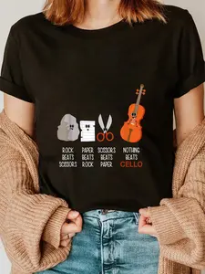 100% Cotton Cello Cello Tuner Cello Strings Cello T-Shirt T-Shirt