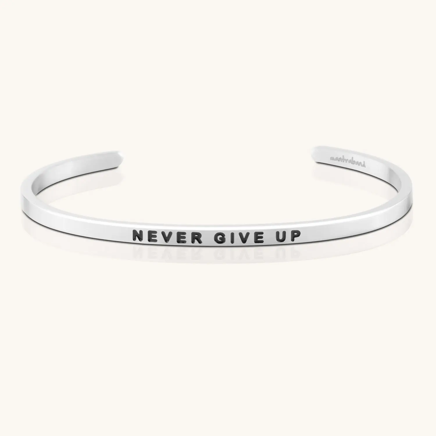 Never Give Up - MantraBand Bracelet for Women Inspirational Jewelry Message Never Give Up - MantraBand Bracelet for Women Inspirational Jewelry Message