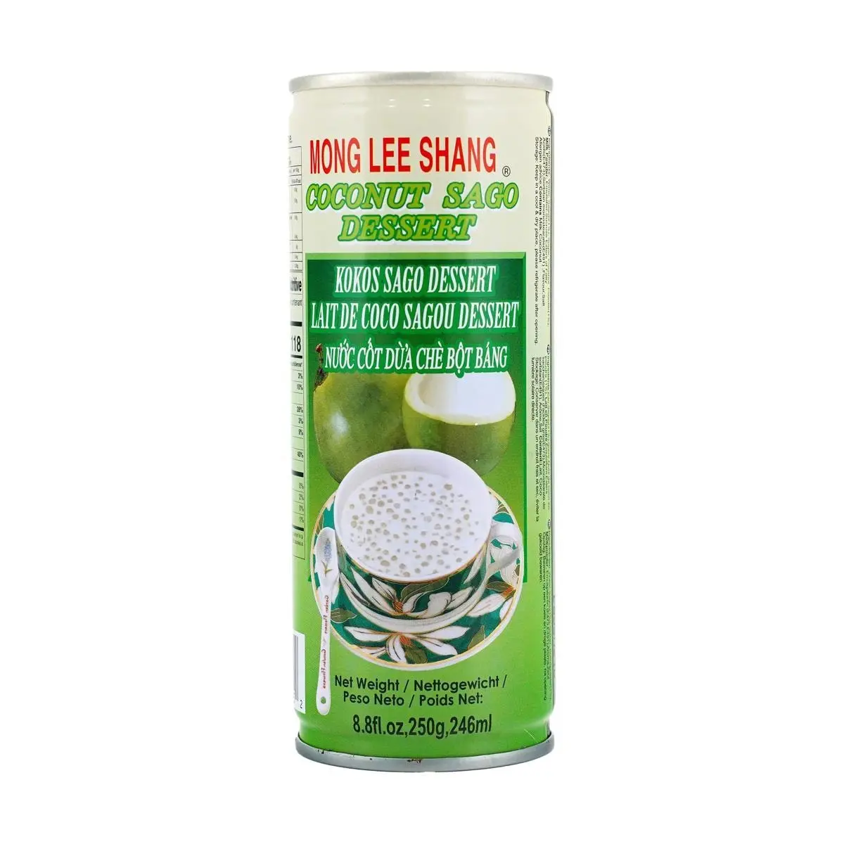 MONG LEE SHANG Coconut Milk Sago Dessert 250g - Ready to Eat Sweet Treat