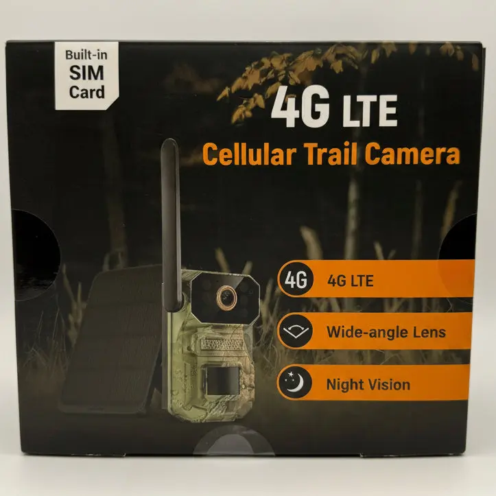 4G LTE Cellular Trail Camera with Built-in SIM Card, Wide-angle Lens and Night Vision