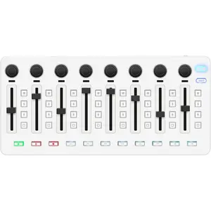 M-WAVE Wireless MIDI Controller - Bluetooth USB MIDI Keyoard Mixer with 8 Knobs, DAW Integration