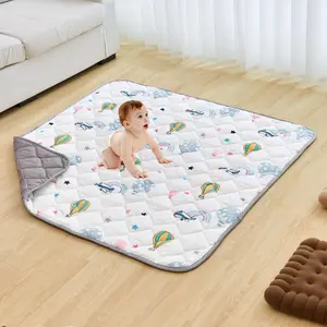 【Father's Day】VEVOR Baby Play Mat,  , 50""x50"" Baby Crawling Mat, Non-Slip One-Piece Soft Baby Playmat, Foldable Floor Mat, Waterproof Activity Playmats for Babies,Toddlers, Infants, Machine Washable, Play & Tummy Time