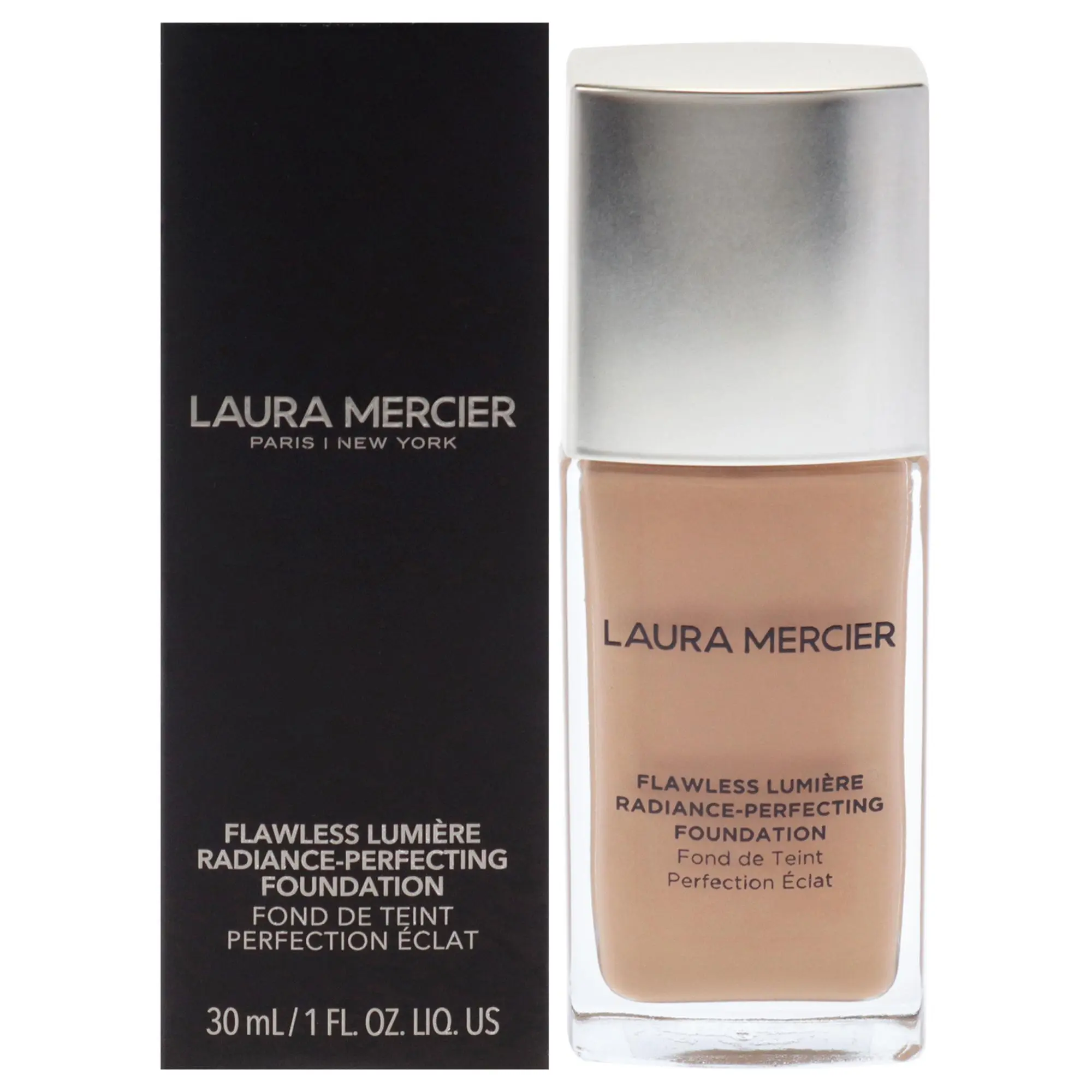 Laura Mercier Flawless Lumiere Radiance-Perfecting Cosmetic Foundation - Women's 3N1 Buff, Daily Makeup with Smoothing, Natural Glow - 1 oz