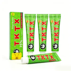 TKTX Tattoo Numbing Cream (4 Pack) - Pain Free Tattoos - Laser Removal | Waxing | Eyebrow Threading | Cosmetic Cream 10g