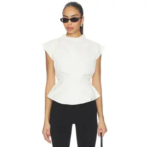ALL THE WAYS Ilana Cinched Top in Cream