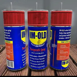 I’m Old Tumbler 20oz stainless steel Bottle Drinkware Handmade Straw Water Bottles Insulated Bottled Cup Portable Mug Reusable Washable Lid Flasks