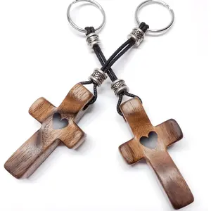 2 PCS Cross My Heart Encouragement Gift Wooden Cross Keychain Fidget Stress Relief Gift Pocket Small Cross Christmas Gift Handheld Wooden Cross Keychain Gold Plated Surgical Steel Stud Earrings rook Stainless Fake Gauge Men's Nugget mariner curb rope link