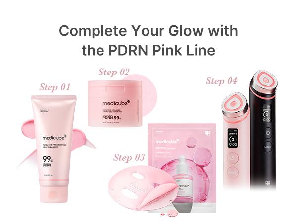 [NEW] [medicube] PDRN Pink Peptide Ampoule Mask 6EA | Signature Salmon PDRN Serum Infused Second-skin Fit Sheet | Uneven Skin Tone Care for Glow & Hydration | K-beauty, Korean Skincare, (23ml x 6ea)