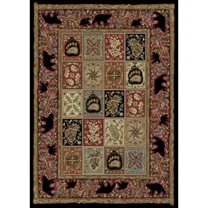 Mayberry Rug  5 ft. 3 in. x 7 ft. 3 in. American Destination Masters Lodge Ebony Area Rug