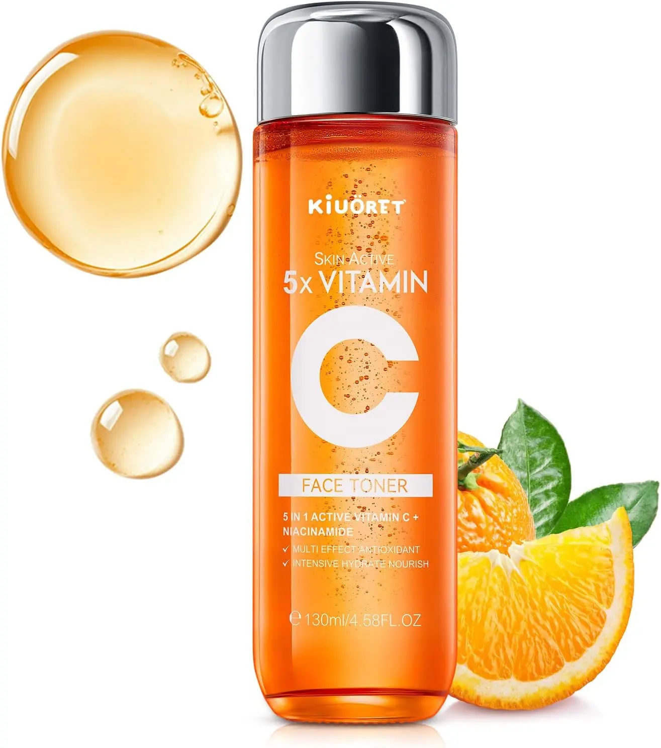 Vitamin C Collagen Hyaluronic Acid Face Toner - Daily Essence Water for a Dewy Complexion