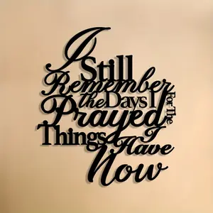 Metal Wall Art Quote Sign, Inspirational Saying Home Decor, Durable Metal Material, Perfect Gift for Loved Ones & Personal Use