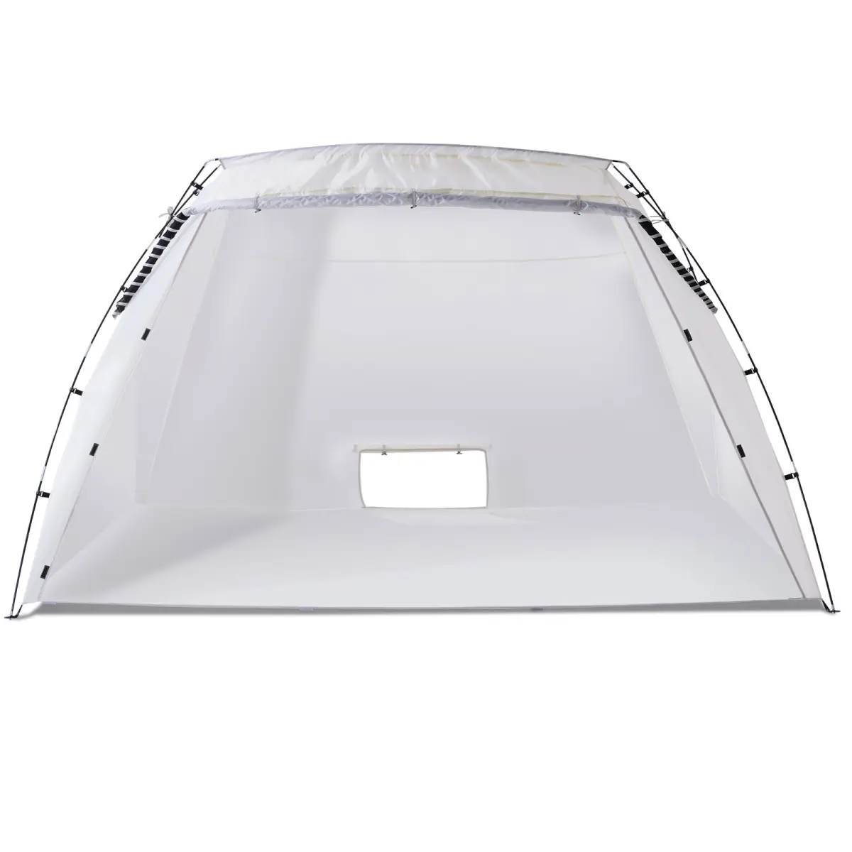 Portable Paint Booth Pop-Up Tent - 10x7x6 ft On-Site Setup Shelter with Built-in Floor, Mesh Screen Door, Ideal for Furniture DIY Hobby Projects