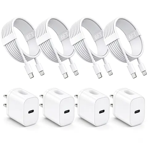 20W PD Fast Charging Wall  + 6FT Type- to Lightning Data Cable, Efficient Charging, Compatible with  14 Pro Max/14 Pro/14 Plus/14/13/12/11/XR/XS Max/8/7 Plus, PD Power Adapter  cable kit super  type