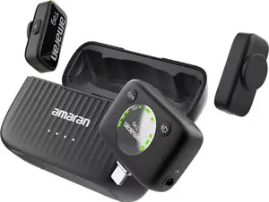 【Early Access】amaran Tag Mic Mini (2 TX + 1 RX + Charging Case), Wireless Lavalier Microphone for iPhone/Camera/Android, Ultralight, Detail-Rich Audio, 22h Use, Noise Cancelling, Vlog, Streaming