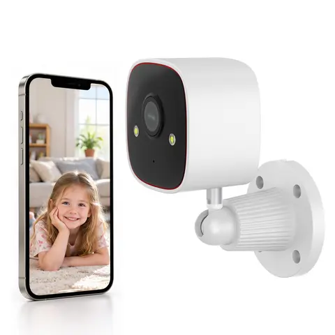 Jennov Wireless Security Camera - 2K HD, 5Ghz/2.4Ghz WiFi, Color Night Vision, AI Human Motion Detection, 2-Way Audio, IP66 Waterproof, SD Recording, Home Protection Surveillance Monitor for Pets, Smart Home Gadget