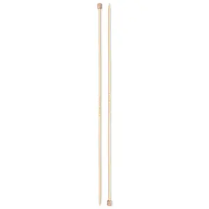 13" Single Point Knitting Needles, Bamboo