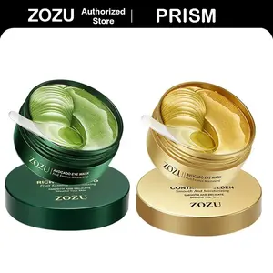 [ZOZU Authorized Store] Avocado & Golden Eye Mask Duo - Alternate Day and Night Use Eye Mask – Reduces Periocular Fine Lines & Eye Bag Care, Fades Dark Circles - Hydrating Moisturizing Skincare Product Set