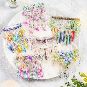 Heart/Floral Shaped Sticker, 10pcs/set Waterproof Decorative Sticker, DIY Decals for Water Bottle, Laptop, Phone Case, Scrapbooking, Journal Making