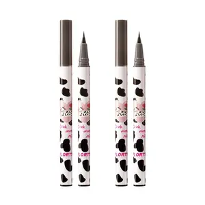 Flortte Wow So Light Eyeliner/Silkworm Pen Liquid Eyeliner - Cool Tea Brown Color