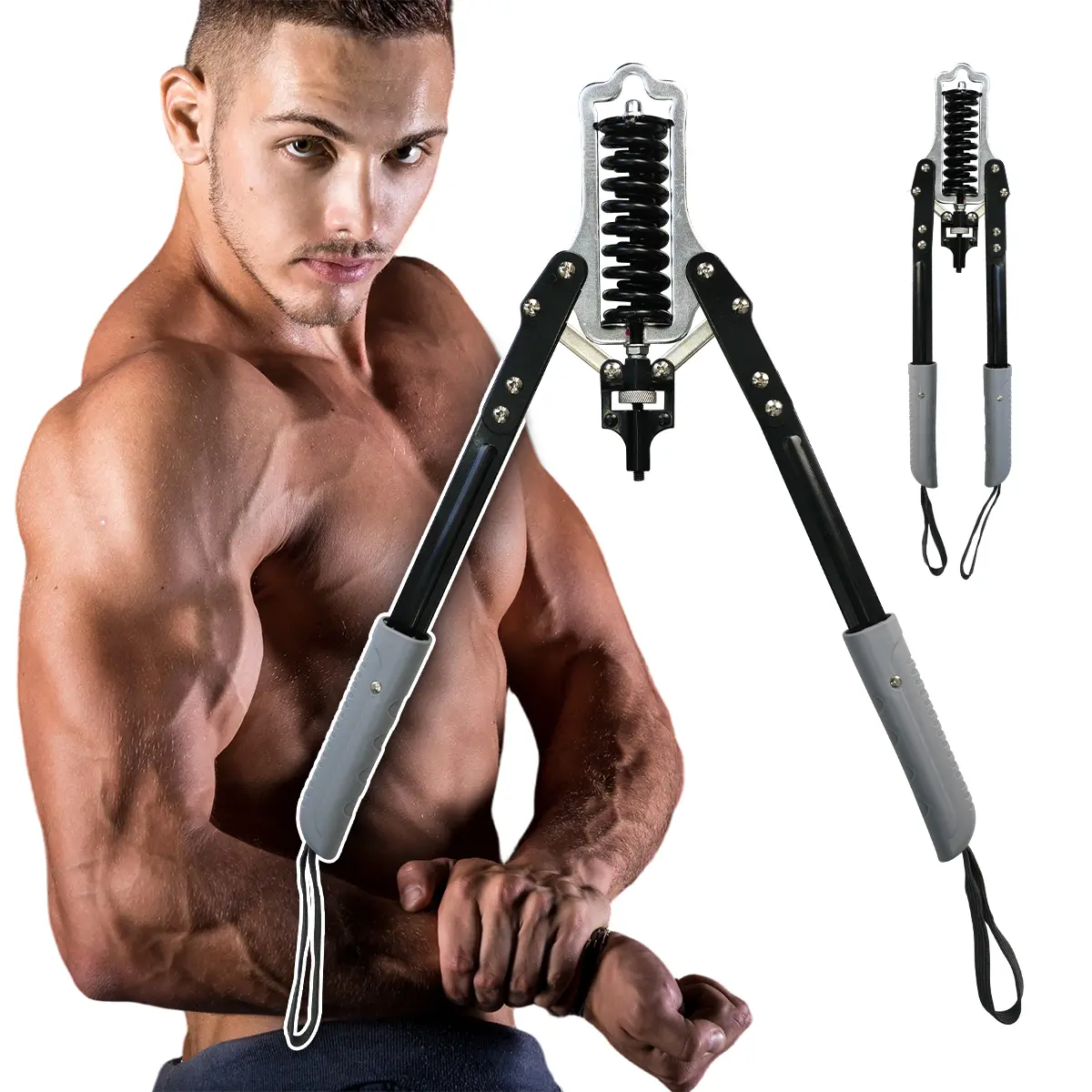 RELIFE REBUILD YOUR LIFE Chest & Shoulder & Arm Twister Adjustable Resistance Home Chest Expander Power Chest Press Machine 220lb/350lb for Upper Body