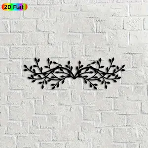 1pc Twig Metal Wall Art, Intricate Twig Statue Mural, Ideal Gift for New Year, Easter, Nature Enthusiasts, Rust-Resistant Metal Wall Decor Wall Sculptures, Perfect for Indoor Wall & Outdoor Fence, Unique Year-Round Home Decor