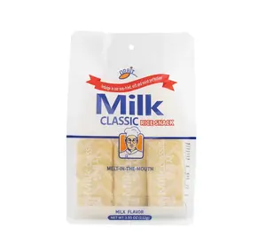 Trenzy Gahm Milk Classic Rice Snack - Creamy Milk Flavor Crispy Snack Individually Wrapped Melt In The Mouth Crunchy Korean Rice Cake Treat - Ricecakes