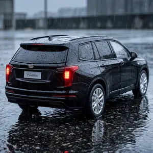 1:24 Cadillac XT6 2023 Off Road SUV Alloy Car Model Diecast Metal Car Model Home Decoration Desktop Display Birthday Ornaments