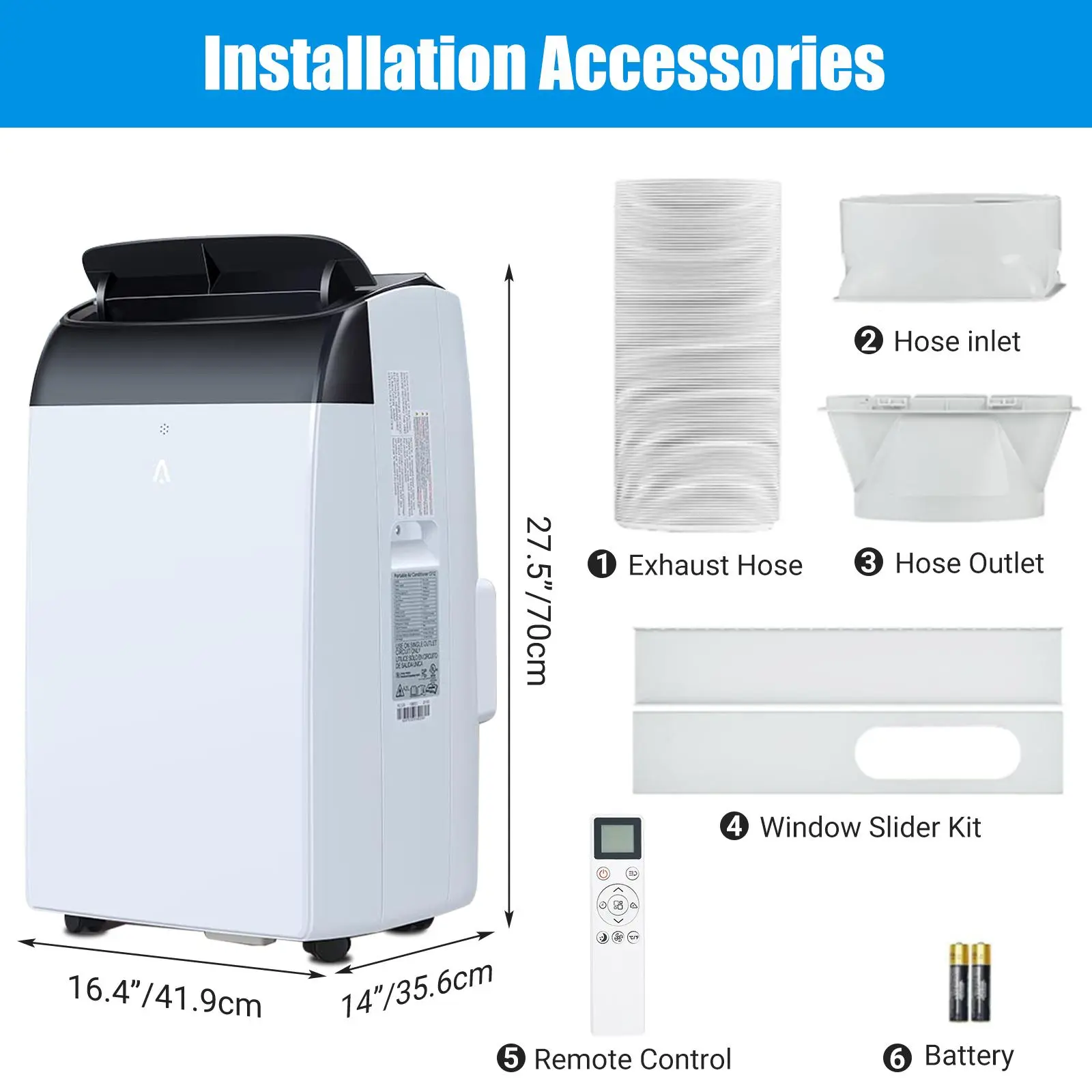 14000 BTU-Black Top Cover