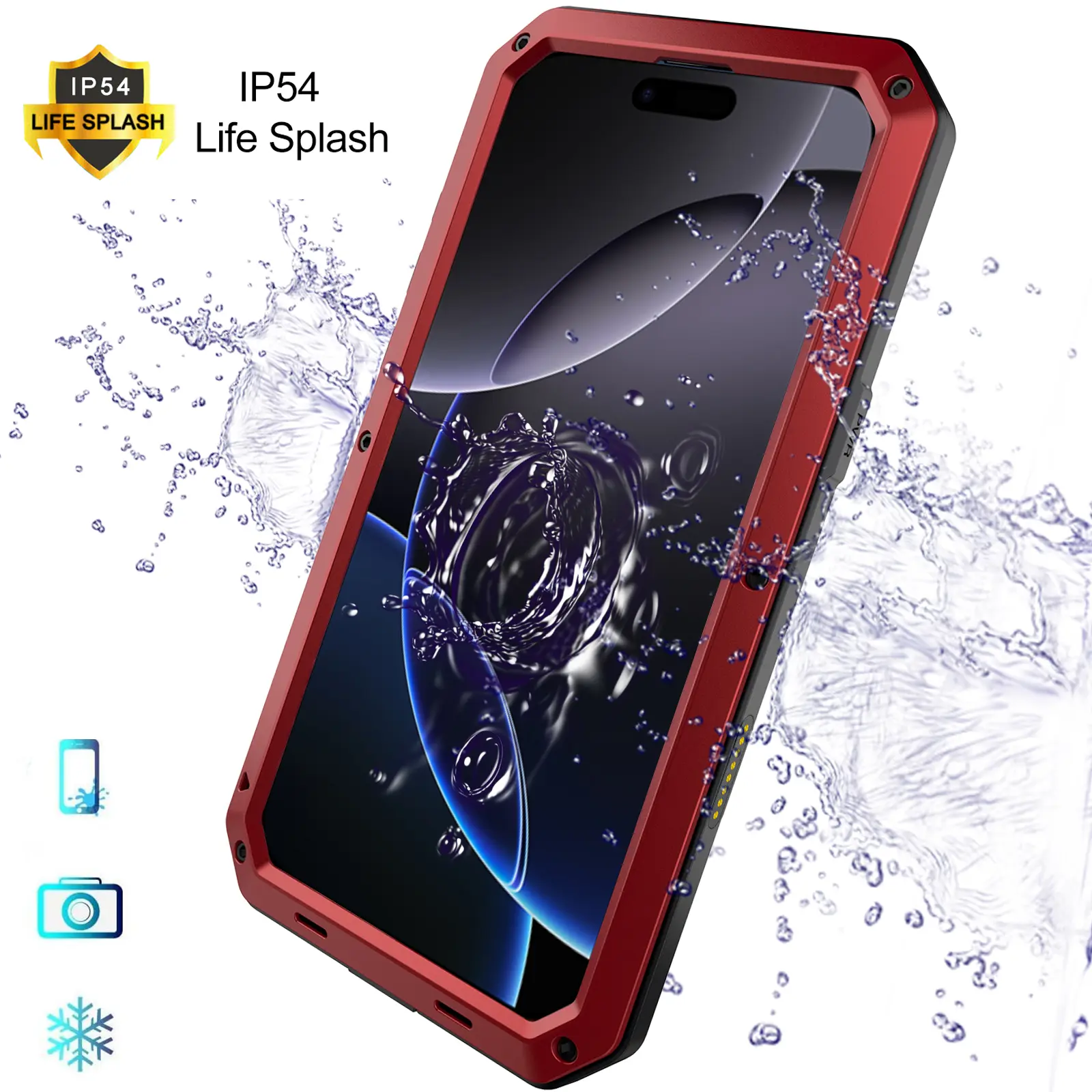 For iPhone 16 phone case 15Pro Max three proof shell armor protection silicone case 14 metal frame anti drop airbag all inclusive personalized creative camouflage outdoor