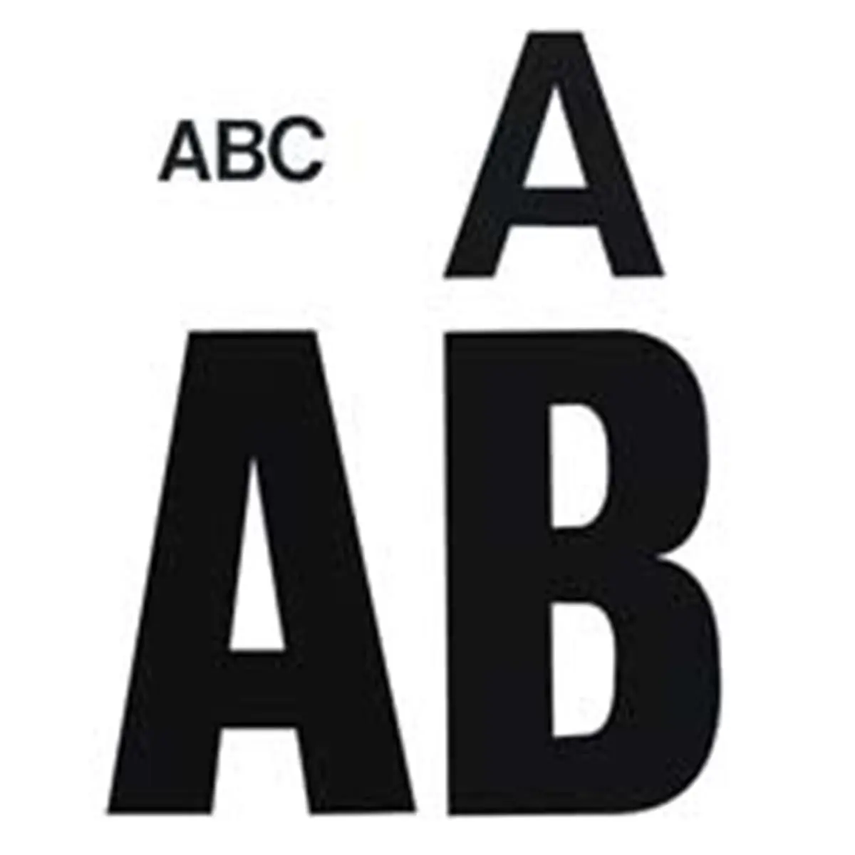 212 MAIN Self-Adhesive Vinyl Numbers & Letters, 2" Height Helvetica Font Decorative Plaques, Easy-Install Art Vinyl Decal Home Signs for Indoor/Outdoor Home Supplies