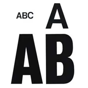 212 MAIN Self-Adhesive Vinyl Numbers & Letters, 2in White Helvetica Font Decorative Plaques, Easy-Mount Indoor & Outdoor Home Decor Signage