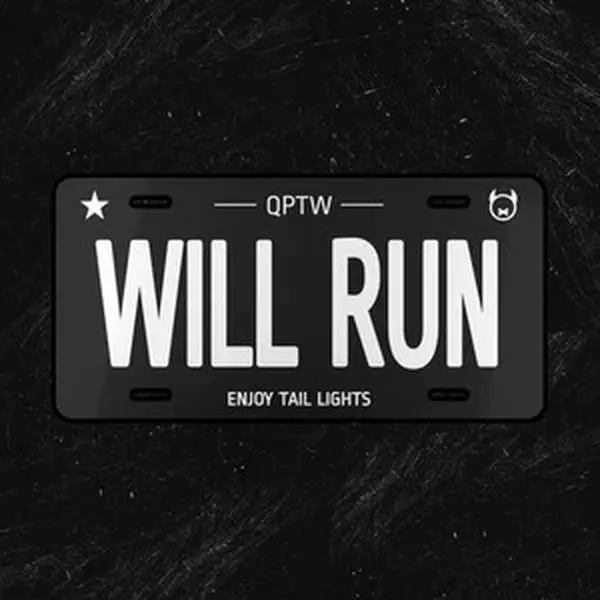 Quiet Racing Club - Aluminum Vanity  Will Run License Plate