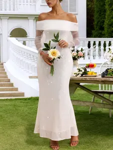 Elegant Women's Wedding Dress, Romantic Bridesmaid Dress for Special Occasions, Stylish and Comfortable Formal Gown