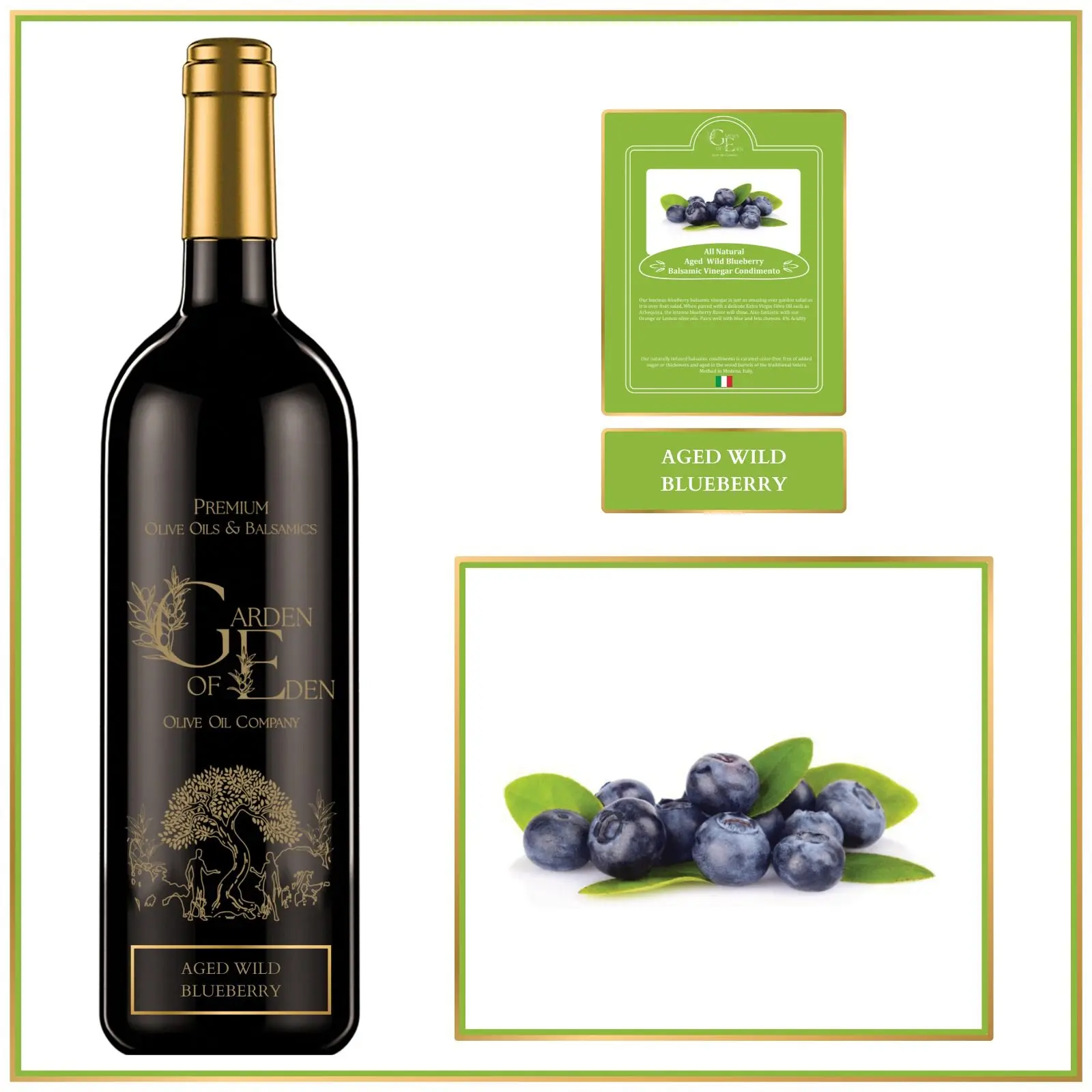 Aged Wild Blueberry Dark Balsamic Vinegar