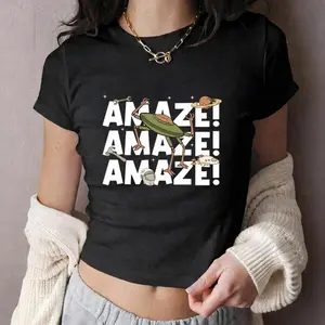 Amaze Amaze Amaze Baby Tee, Sci Fi Men T-Shirt, Project Hail Mary Rocky Tee, Y2k Clothing Project Hail Mary 90s Baby Tee Funny Space Shirt