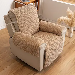 Classic Fashion Striped Texture Sofa Cover, Soft Skin-Friendly All-In-One Sofa Pad, Soft Sofa Protector, Scratch-Resistant Dustproof Pet Friendly