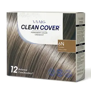 Vaaig Hair Dye Cream 6N Golden Hour Linen Salon-Grade Vibrant Color Long-Lasting Fade-Resistant Gentle for Sensitive Scalp Low-Allergy Formula Dermatologically Tested Food-GradeCertified Safe for Home Use Easy Application All-in-OneHair Coloring & Care
