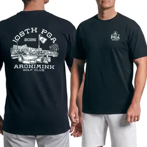108th PGA Aronimink Golf Graphic T Shirt, 2 Sides Vintage Golf Club Tee, Soft Cotton Blend Graphic T Shirt, Retro Clubhouse Course Design, Golf Lover Apparel for Men & Women, Golfer Gift