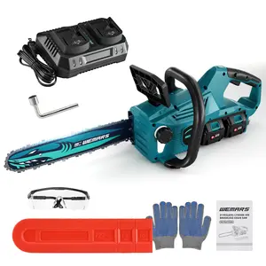 Cordless Battery Chain Saw 16", 42V 4.0Ah Battery Powered Chainsaw, Electric Chainsaws Ideal for  Trees, Pruning, Branch Cutting, Yard, Garden Battery and Charger Included