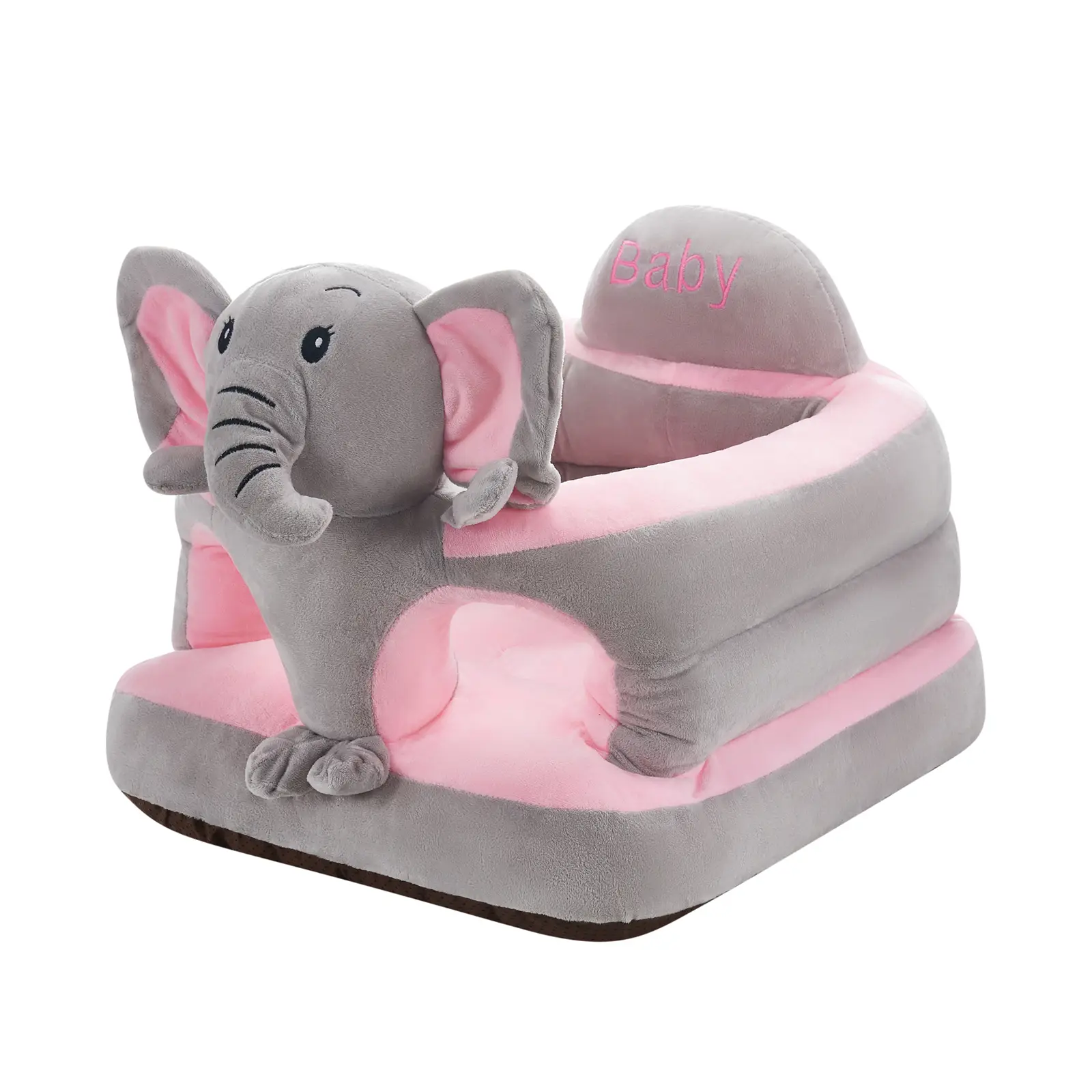 Baby Sitting Chair Cute Elephant Infant Lounger Floor Seat Baby Learning to Sit Chair for 4 Months & Up