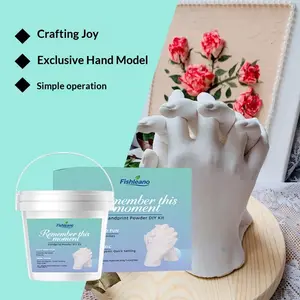 Hand Mold DIY Kit, Gentle Plaster Finger Clone Set, Perfect for Family, Kids, Couples, Ideal Gift, Non-Irritating, Easy to Use