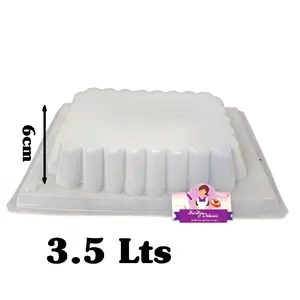 Rectangle 3.5Lts Jello Mold/ Rectangular 3.5Lts Molde Gelatina